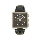 Tag Heuer, a stainless steel Monaco chronograph wrist watch