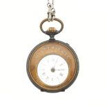 An unusual antique French Mysterieuse pocket watch