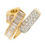 An 18ct gold diamond dress ring