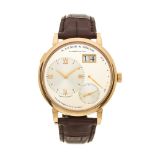 A. Lange & Sohne, an 18ct rose gold Grand Lange 1 wrist watch