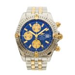 Breitling, a stainless steel and 18ct gold Chronomat Evolution bracelet watch