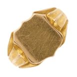 An early 20th century 18ct gold signet ring