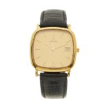 Omega, a gold plated and stainless steel De Ville wrist watch