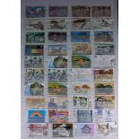 Large stock book clean collection many hundreds of world stamps