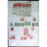 World Issues, mixed sorted issues, including loose covers India to Birmingham 1902, many postmarks,