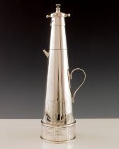 Asprey and Co., The Thirst Extinguisher, a novelty silver plated cocktail shaker