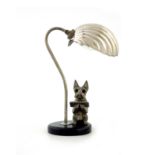 Hyppolyte Francois Moreau, an Art Deco figural table lamp