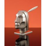 Karl Hagenauer, The Indian, an Austrian Art Deco silvered bust