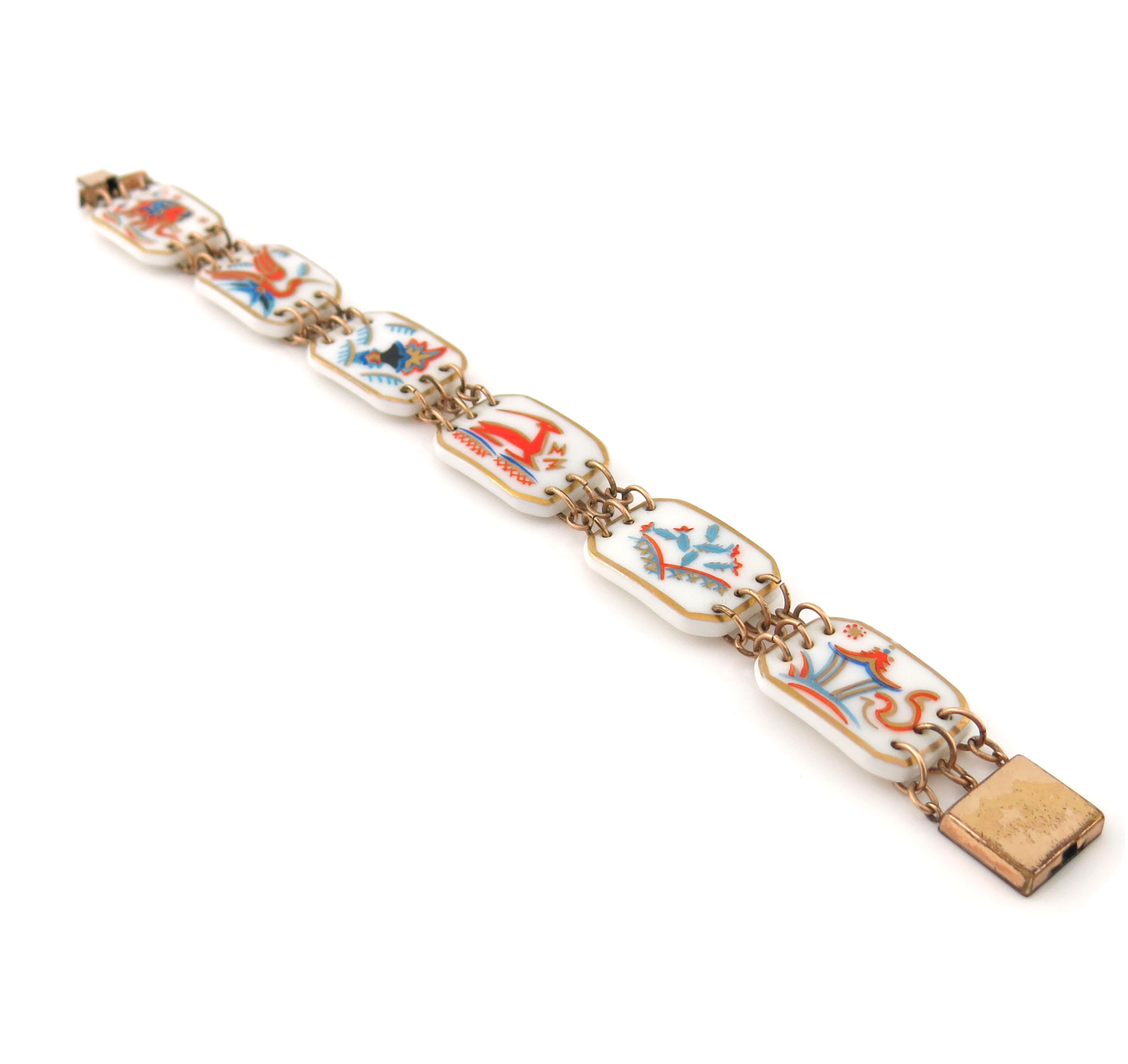 Kurt Wendler for Rosenthal, an Indra ceramic and gold plated bracelet - Image 2 of 4