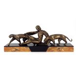 Michel Decoux, Mes Amies, an Art Deco bronze figure group