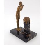 Georges Van de Voorde, Printemps, an Art Deco bronze figure