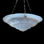 P Maynadier, an Art Deco opalescent glass light shade