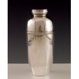 Sylvia Stave for C G Hallberg, a Scandinavian Art Deco silver plated cocktail shaker