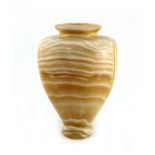 An Art Deco carved alabaster urn vase