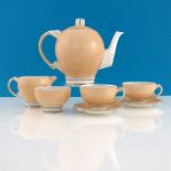 A Paragon Art Deco tea set for two