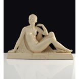 Joe Descomps, Meditation, ceramic figure