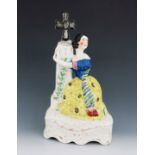 A Staffordshire theatrical figure of 'Jenny Lind as Alice in Meyerbeer's Opera', circa 1847, modelle