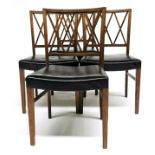 Ole Wanscher for A J Iversen, a set of six Danish Modernist dining chairs