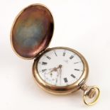 An Omega gold plated pocket watch