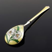 David Andersen, a silver gilt and enamelled spoon, circa 1910,