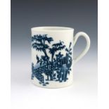 A Worcester blue and white mug