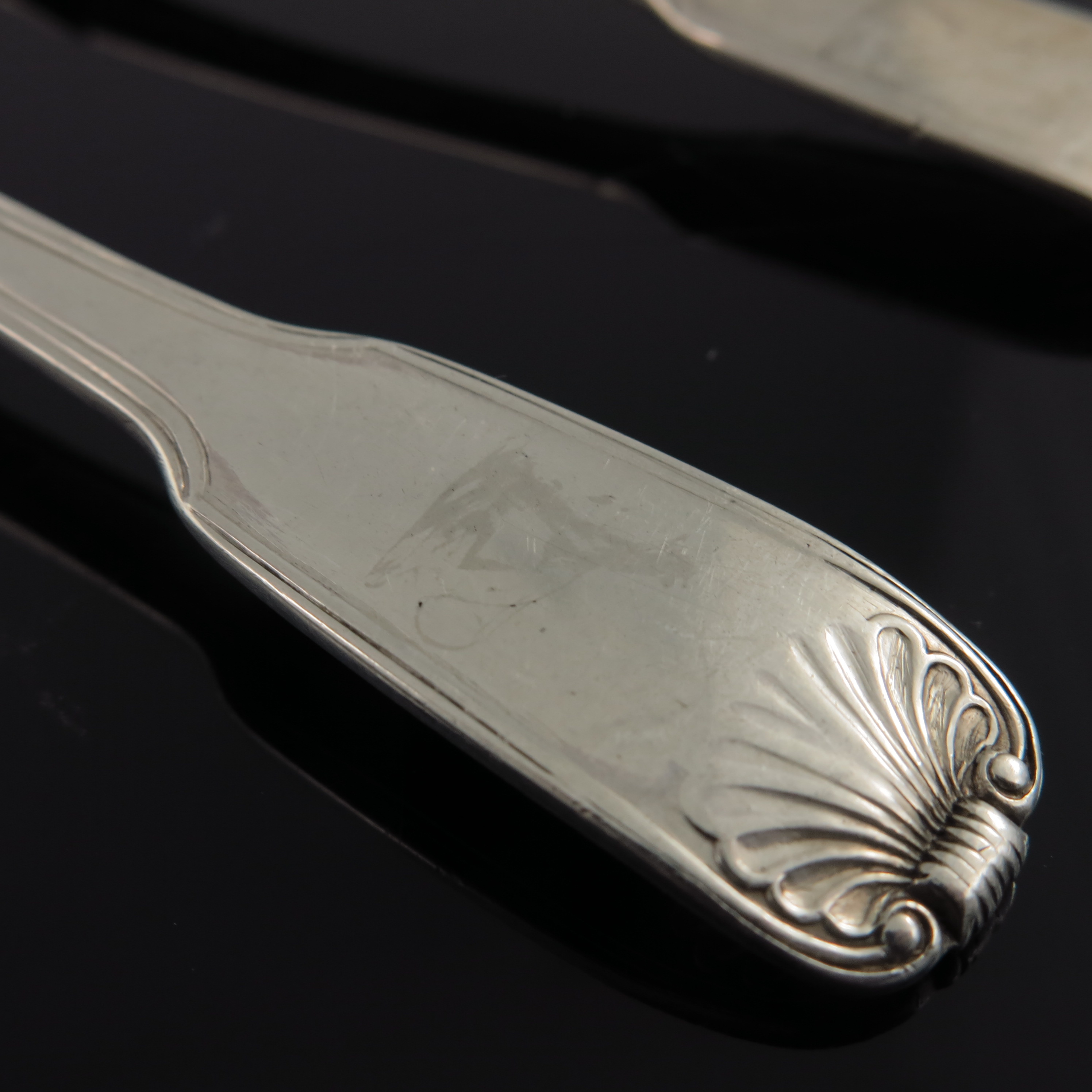 A set of ten George IV Irish silver teaspoons, Charles Marsh, Dublin 1827 - Image 3 of 4