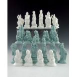 John Bell for Minton, a figural chess set