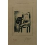 After Pablo Picasso, Chouette Perche, print with printed signature and Art Suisse Geneva stamp, 17.5
