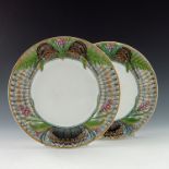 William S Coleman for Minton, a pair of Game pattern dinner plates