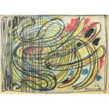 Max Raedecker (Dutch, 1914-1987), untitled, signed, dated 1976 and inscribed l.r., coloured