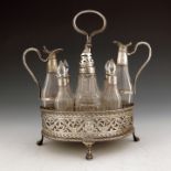 A George III silver cruet, Thomas Daniell and John Wall, London 1781