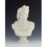 C Delpech for Art Union of London, a parian bust of Apollo, 1861