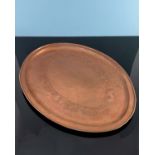 W H Mawson for Keswick School of Industrial Arts, an Arts and Crafts copper tray