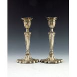 A pair of Elizabeth II silver candlesticks, D Bros, Birmingham 1968 to 1970