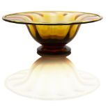 Frederick Carder for Steuben, a Bristol Yellow glass bowl