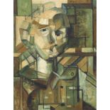 Frances John (British, 20th Century), Cubist Self Portrait, titled on Royal Institute Galleries