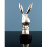 A 1960s silvered Playboy Bunny figure
