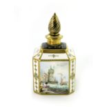 Stefan Nowacki, a painted and jewelled porcelain scent bottle