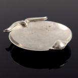 Omar Ramsden, an Arts and Crafts silver dish, London 1935