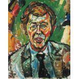 John Randall Bratby R.A. (British, 1928-1992), portrait of Michael Medwin, actor and film