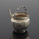 A 19th century Italian silver miniature watering c