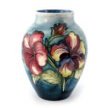 Walter Moorcroft, a Hibiscus vase