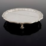 A George V silver salver, Viners, Sheffield 1935