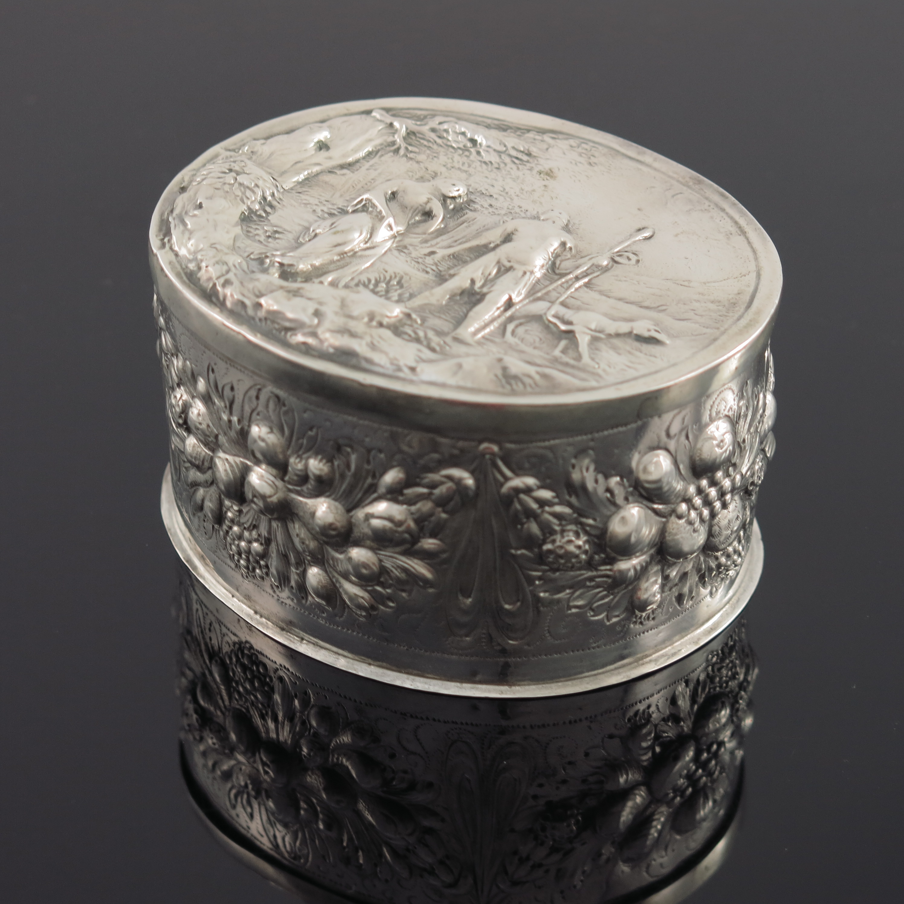 A 17th century German silver box, WP, Konigsberg 1685 - Image 2 of 5