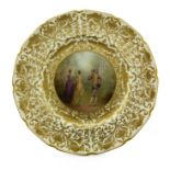 Leslie Johnson for Royal Doulton, a painted cabinet plate