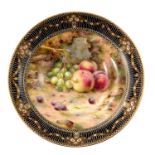 Frank Roberts for Royal Worcester, a fruit painted bowl