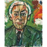 John Randall Bratby R.A. (British, 1928-1992), portrait of George Carmen Q.C. barrister, bust