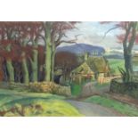 Norman Neasom R.W.S. R.B.S.A. S.A.S. (British, 1915-2010), North Cotswold Farm, Broadway, signed l.