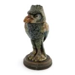 Robert Wallace Martin for Martin Brothers, a stoneware sculptural bird jar, circa 1890