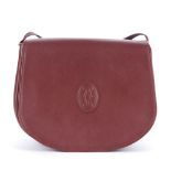 Cartier, a Must De Cartier Bordeaux crossbody handbag